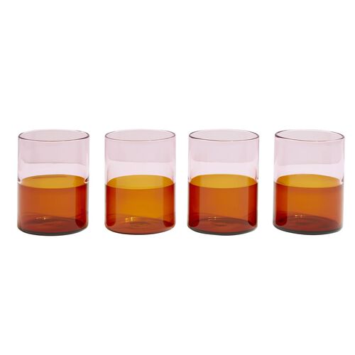 FAZEEK Two Tone Glasses - Set of 4